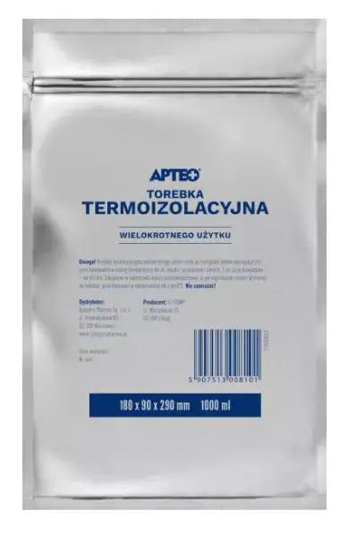 Torebka termoizolacyjna wielokrotnego użytku APTEO CARE 1L 1 sztuka - 1 - Apteka HIT