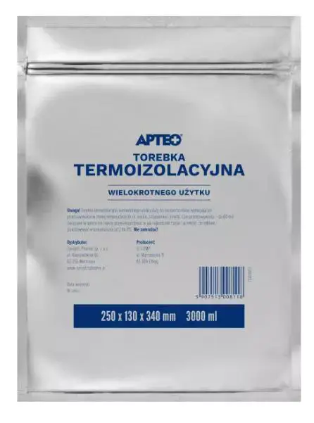 Torebka termoizolacyjna wielokrotnego użytku APTEO CARE 3L 1 sztuka - 1 - Apteka HIT