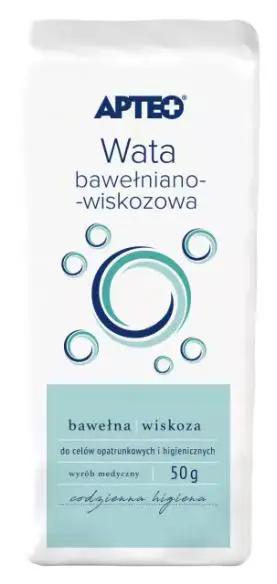 Wata opatrunkowa bawełniano-wiskozowa 50 g APTEO - 1 - Apteka HIT