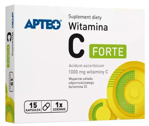 Witamina C Forte APTEO 15 kaps. - 1 - Apteka HIT