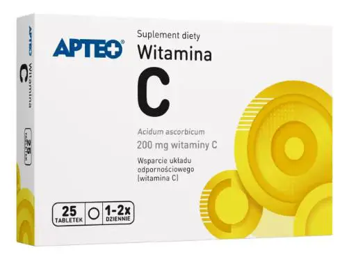 Witamina C 200 mg APTEO 25 tabl. - 1 - Apteka HIT