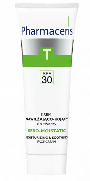 Pharmaceris T Sebo-Moistatic Krem nawilżająco-kojący do twarzy SPF30 50 ml - 1 - Apteka HIT