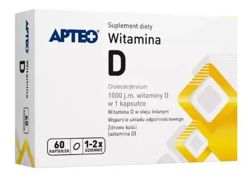 Witamina D 1000 J.M. APTEO 60 kaps. - 1 - Apteka HIT