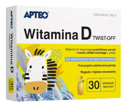 Witamina D twist-off APTEO 30 kaps. - 1 - Apteka HIT