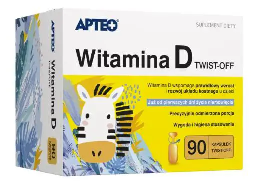 Witamina D twist-off APTEO 90 kaps. - 1 - Apteka HIT