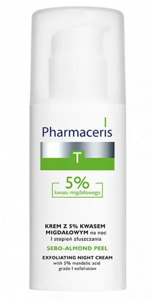 Pharmaceris T Sebo-Almond Peel 5% Krem z 5% kwasem migdałowym na noc - I stopień złuszczania 50 ml - 1 - Apteka HIT