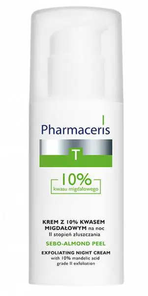 Pharmaceris T Sebo-Almond Peel 10% Krem z 10% kwasem migdałowym na noc - II stopień złuszczania 50 ml - 1 - Apteka HIT