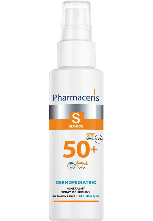 Pharmaceris S Mineralny spray ochronny SPF 50+ do twarzy i ciała 100% filtrów mineralnych od 1. dnia życia, dla dzieci i dorosłych 100 ml - 1 - Apteka HIT