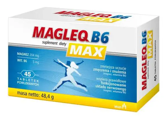 Magleq B6 Max 45 tabl. - 1 - Apteka HIT