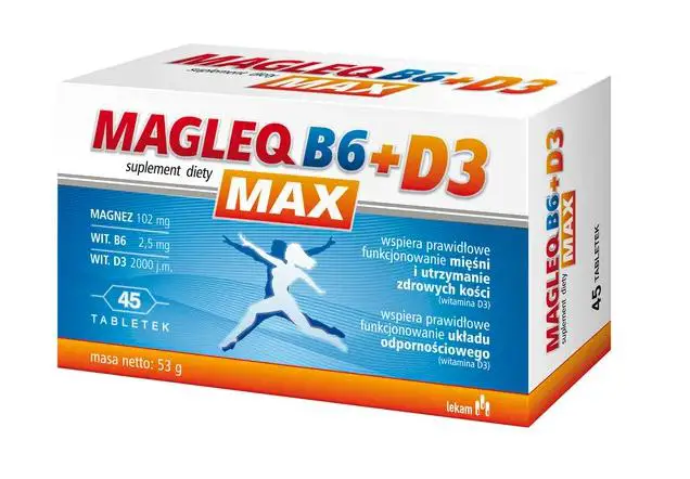 Magleq B6 Max + D3 tabletki 45 szt. - 1 - Apteka HIT