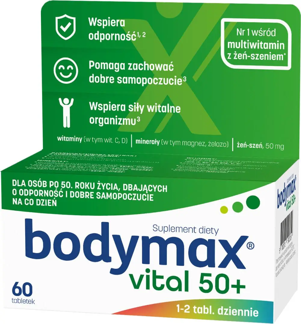 Bodymax Vital 50+ 60 tabletek - 1 - Apteka HIT