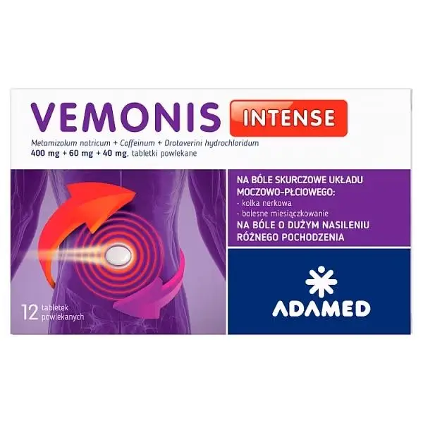 Vemonis Intense 12 tabletek powlekanych - 1 - Apteka HIT