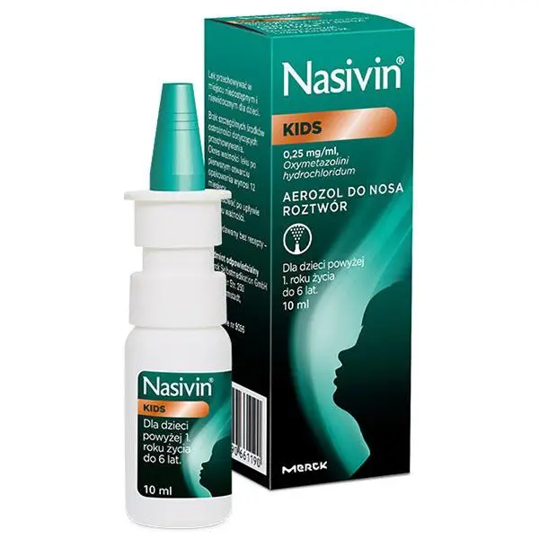 Nasivin Kids 0,025% Aerozol do nosa 10 ml - 1 - Apteka HIT